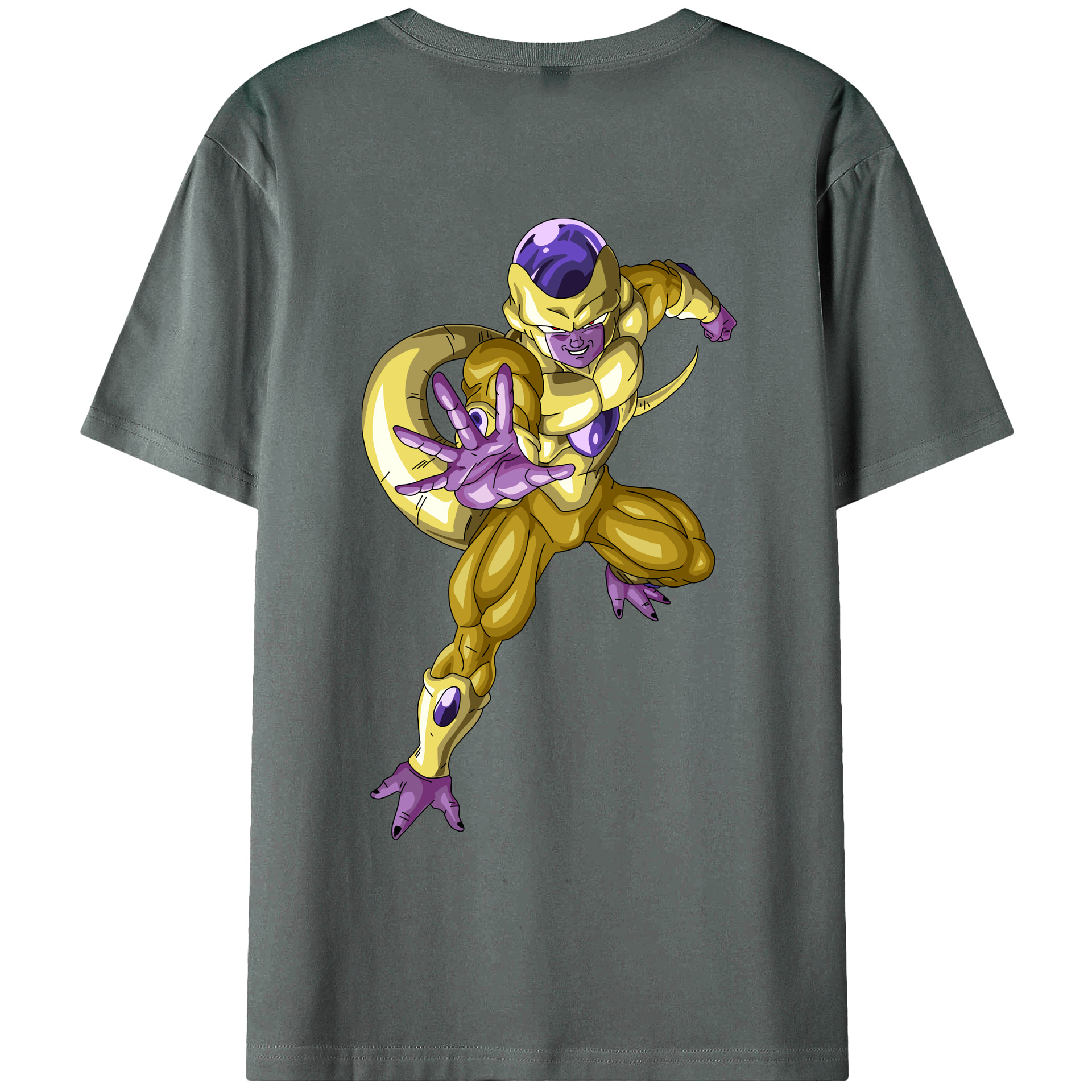 （画像用） ドラゴンボール フリーザ DRAGON BALL Frieza 綿100％ メンズ半袖Tシャツ（バックプリント） 通気性